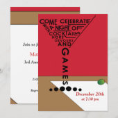 Games en Cocktails Kaart (Voorkant / Achterkant)