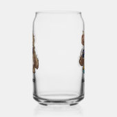 GAMES! Gamer Sloth Eten Nachos in Onderbroek Blikvorm Glas (Rechts)