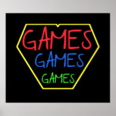 GAMES GAMES POSTER (Voorkant)