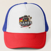 Games Germany Kappe – Stylischer Gamer-Look!  Trucker Pet (Voorkant)