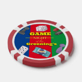 Games nachtspel gokken partij poker chips (Enkel)