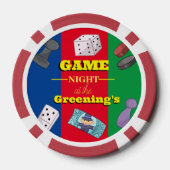 Games nachtspel gokken partij poker chips (Achterkant)