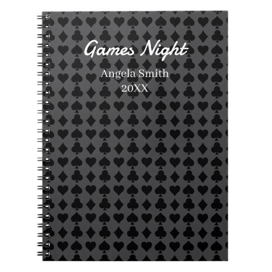 Games Night Notitieboek – Scorehouder & Feestspell (Voorkant)