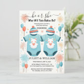 Games Oh Baby Joint Dual Two Twin Gender Onthullen Kaart (Staand voorkant)