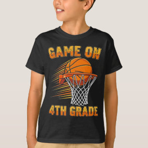 Games op 4e klas basketbal eerste dag van school t-shirt