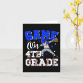 Games op 4e klas jongen dabbing eerste dag van sch kaart (Gele Bloem)