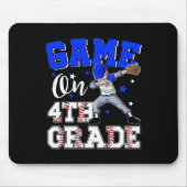 Games op 4e klas jongen dabbing eerste dag van sch muismat (Voorkant)