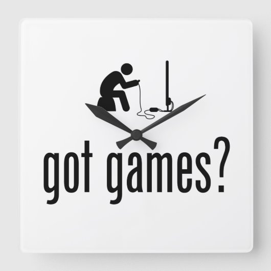 games vierkante klok (Voorkant)