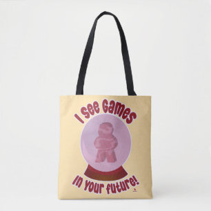 Games voor Toekomstige Gamer Voorspelling Ontwerp Tote Bag