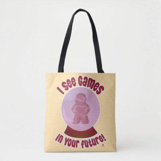 Games voor Toekomstige Gamer Voorspelling Ontwerp Tote Bag (Voorkant)