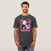 Gamesalotl Videogames Schattige Kawaii Axolotl Gam T-shirt (Voorkant volledig)