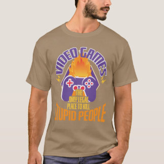 Gameshe Alleen legale plek jongen vintage T-shirt