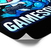 Gamesolotl Axolotl Fish Gamer Gaming Anime Video G Poster (Hoek)