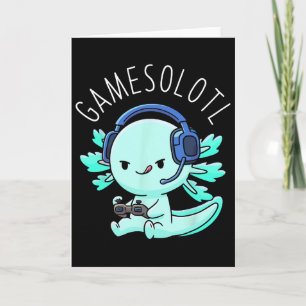 Gamesolotl Axolotl Gamer Anime Cadeaus Kawaii Jong Kaart