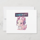 Gamesolotl - Axolotl Gamer Kaart (Achterkant)
