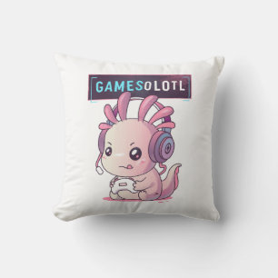 Gamesolotl - Axolotl Gamer Kussen