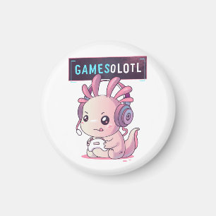 Gamesolotl - Axolotl Gamer Magneet