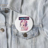 Gamesolotl - Axolotl Gamer Ronde Button 7,6 Cm (In situ)