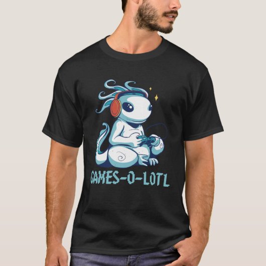Gamesolotl Axolotl  Gamer T-shirt (Voorkant)