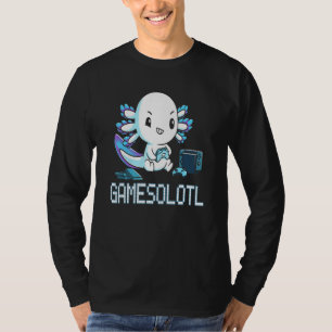 Gamesolotl Axolotl Gamer Video Games T-shirt