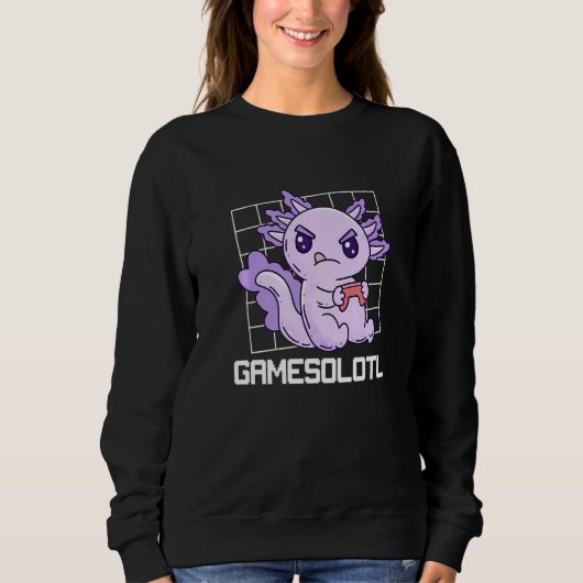 Gamesolotl Axolotl Gaming Gamer Trui (Voorkant)