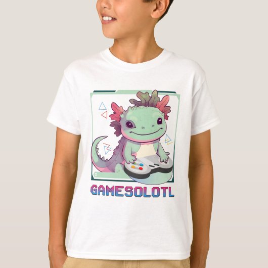 GamesOlotl Axolotl Gaming T-shirt (Voorkant)