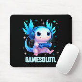 Gamesolotl Axolotl Video Gamer Kawaii Anime Boys T Muismat (Met muis)