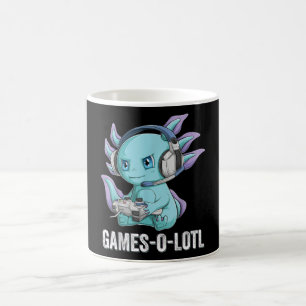 Gamesolotl Axolotl Video Gamer Kawaii Anime jongen Koffiemok