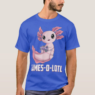 Gamesolotl Axolotl Video Gamer Kawaii Anime jongen T-shirt