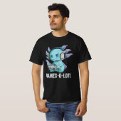 Gamesolotl Axolotl Video Gamer Kawaii Anime jongen T-shirt (Voorkant volledig)
