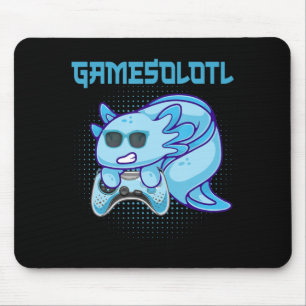 Gamesolotl Axolotl Video Gamer Kawaii Anime Kinder Muismat