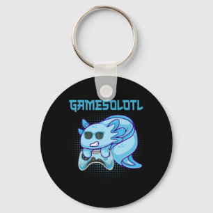 Gamesolotl Axolotl Video Gamer Kawaii Anime Kinder Sleutelhanger