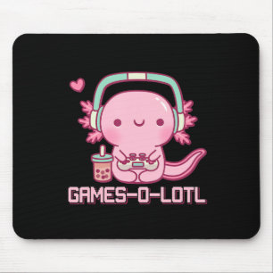 Gamesolotl Axolotl Video Games Kawaii Anime Gamer Muismat