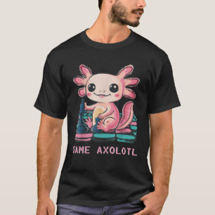 Gamesolotl Axolotl Video Games Kawaii Anime Gamer T-shirt