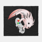 Gamesolotl Axolotl Video Games Kawaii Anime Gaming Fleece Deken (Voorkant (Horizontaal))