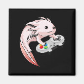 Gamesolotl Axolotl Video Games Kawaii Anime Gaming Magneet (Voorkant)
