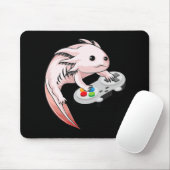 Gamesolotl Axolotl Video Games Kawaii Anime Gaming Muismat (Met muis)