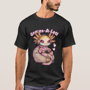 Gamesolotl Axolotl Video Games Kawaii Axolotl Game T-shirt