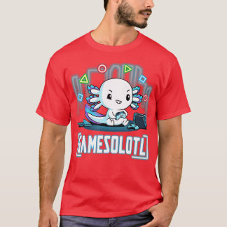 Gamesolotl Axolotl Video Games T-shirt