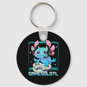 Gamesolotl Axolotl Videogamer Kawaii Pastel Goth Sleutelhanger