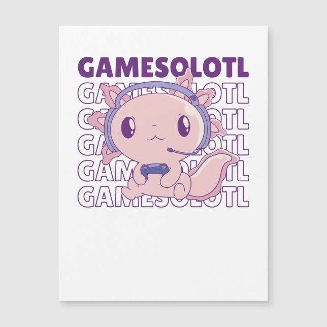 Gamesolotl Funny Axolotl Word Game for Gamers (Voorkant)