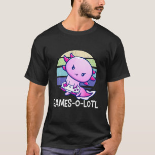 Gamesolotl Gamer Axolotl Video Spellen T-shirt