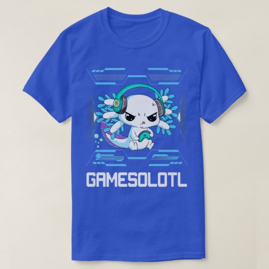Gamesolotl Video Gamer Kawaii Pastel Gothic A T-shirt (Design voorkant)