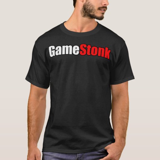 Gamestonk Stock Market - Cant Stop GME Gamesticks T-shirt (Voorkant)