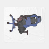 Gamevoorzitter Fleece Deken (Voorkant (Horizontaal))