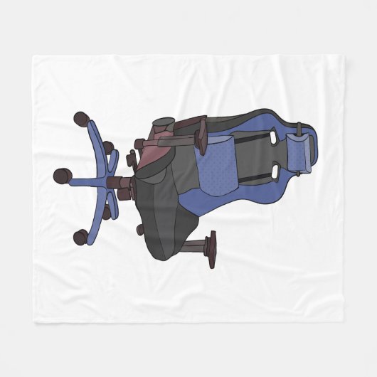 Gamevoorzitter Fleece Deken (Voorkant (Horizontaal))