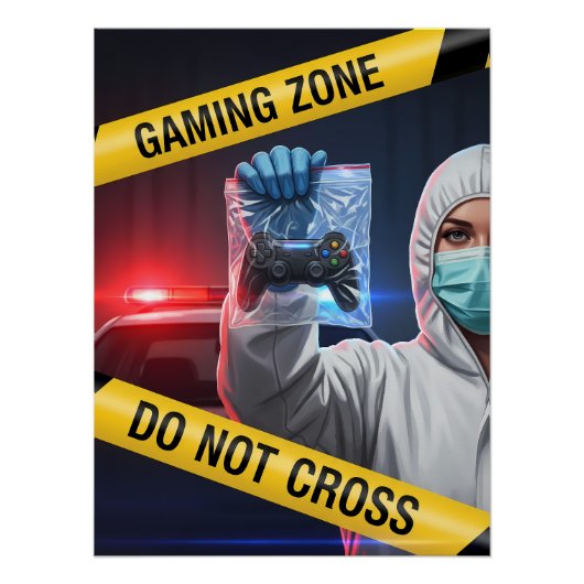 Gamezone Niet Overschrijden Perfect Poster (Voorkant)