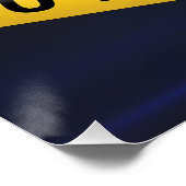 Gamezone Niet Overschrijden Perfect Poster (Hoek)