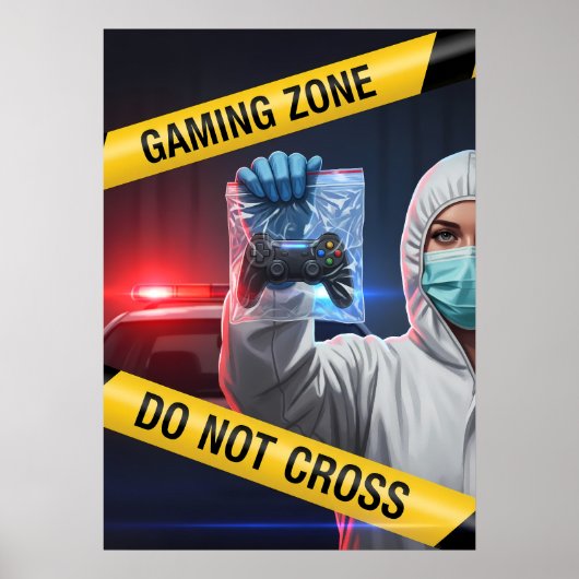 Gamezone Niet Overschrijden Poster (Voorkant)