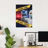Gamezone Niet Overschrijden Poster (Thuiskantoor)